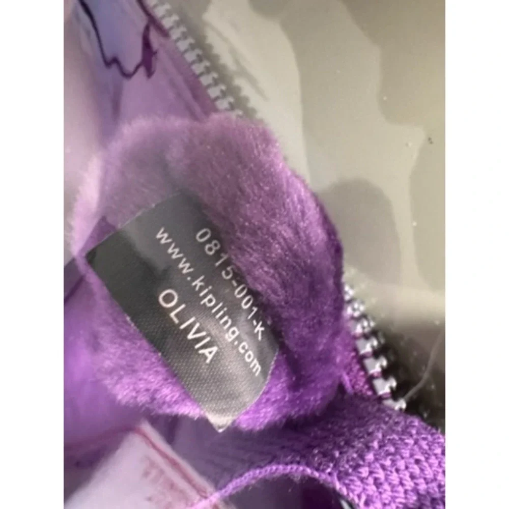 Kipling PURPLE GARDEN AC7427 Keiko Crossbody Bag NEW Travel Lightweight 90's Y2K - Picture 6 of 14